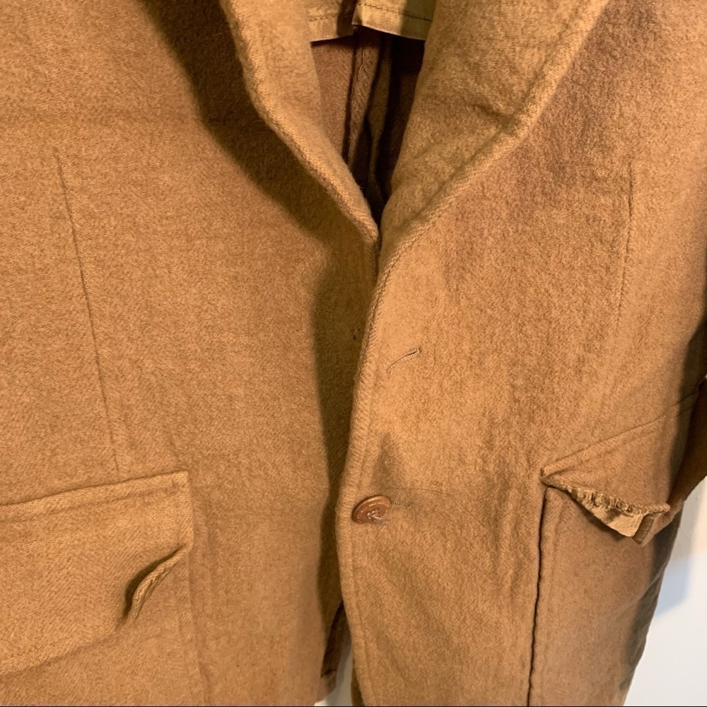 Vintage Palm Beach Men's Blazer Sports Coat 100% Camel Hair Camel Tan Union Made - Picture 6 of 11